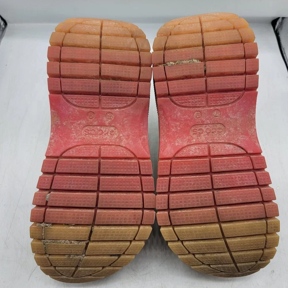 Crocs Mega Crush Classic Womens 9 Platform Clogs Comfort Walking Casual